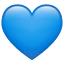 Blått hjerte emoji U+1F499