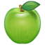 Grønt eple emoji U+1F34F