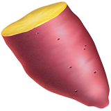 Søtpotet-smilefjes på Whatsapp