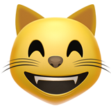 Morsom katteansikt-emoji