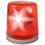 Rødt alarmlys-smilefjes på Whatsapp