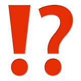 utropstegn og spørsmålstegn