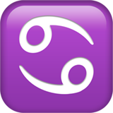 Krepsens stjernetegn-emoji