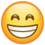 Smilende ansikt med smilende øyne emoji U+1F601 U+1F601 Smilende ansikt med smilende øyne emoji U+1F601 U+1F601