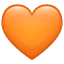 Oransje hjerte emoji U+1F9E1 Oransje hjerte emoji U+1F9E1